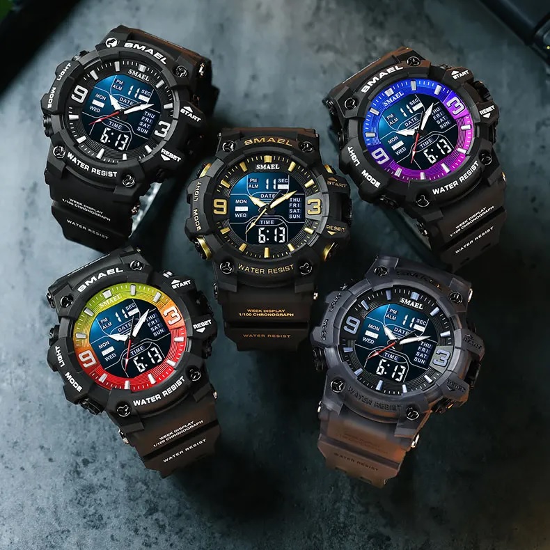 Reloj SMAEL TR-29448 - Negro / Multicolor