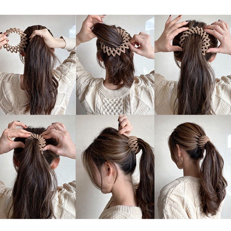 Pinza ajustable para el cabello - Violeta