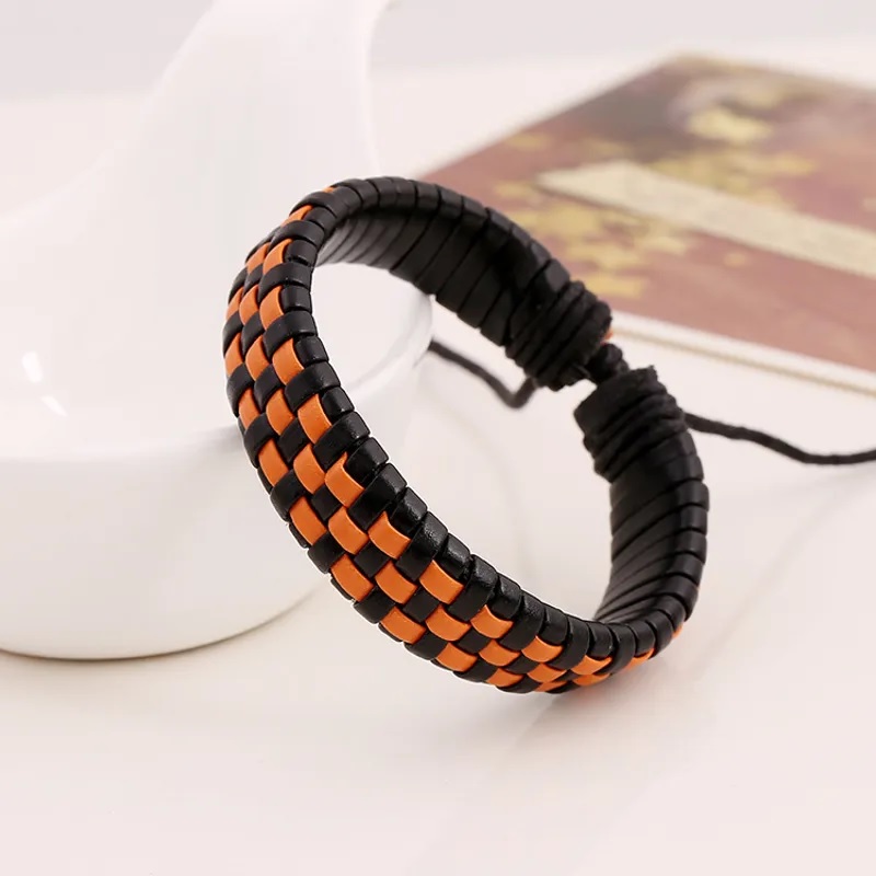 Pulsera TE-33210 - Negra / Naranja