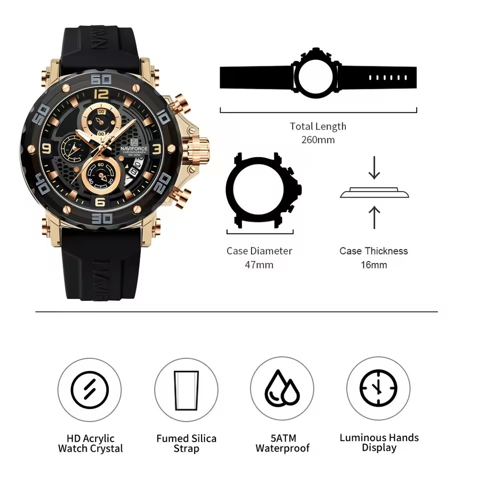 Reloj NAVIFORCE MR-38577 - Azul