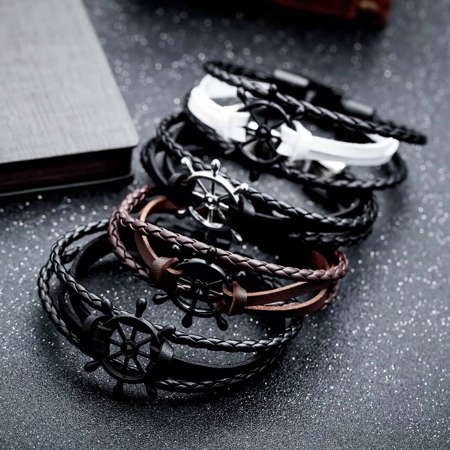 Pulsera masculina WH-15249 - Negro