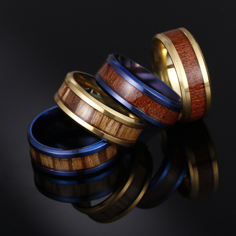 Anillo WO-17178 - Plateado/Marrón oscuro/65mm