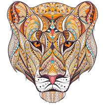 Puzzle de madera - Leopardo / L
