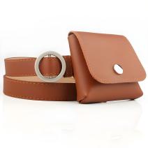 Cinturón con cartera - Marrón