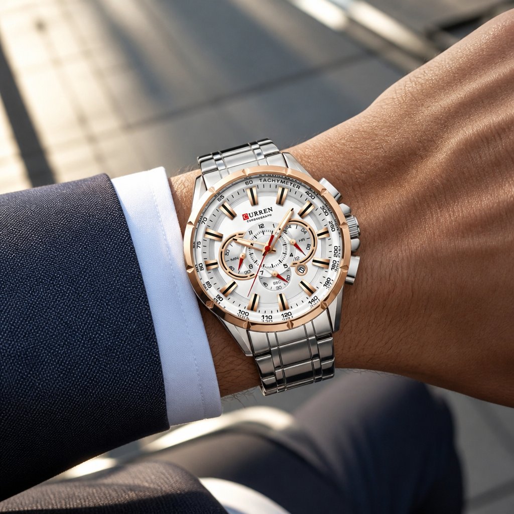 Reloj CURREN ZE-14355 - Plateado / Dorado