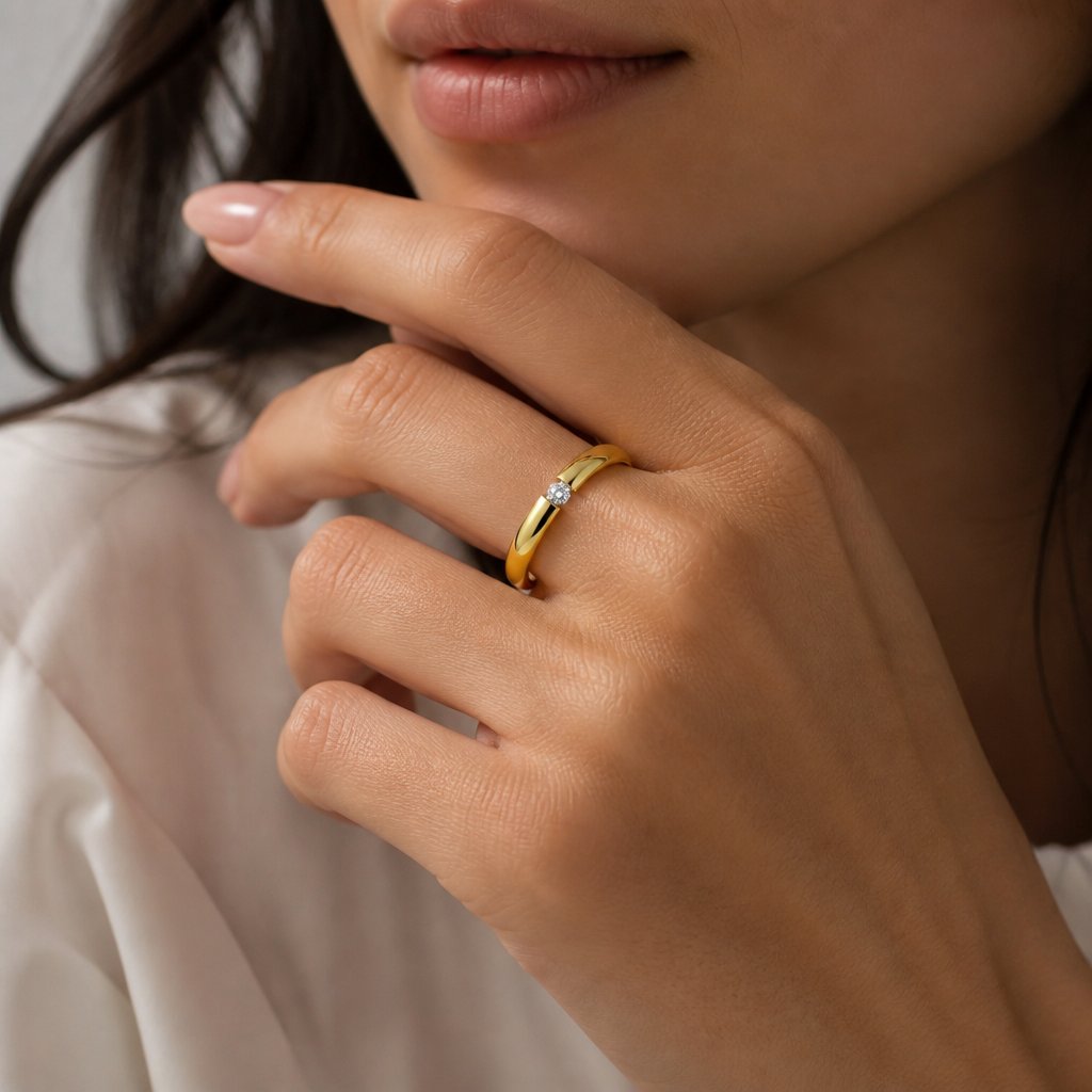 Anillo UR-17284 - Dorado / 55mm
