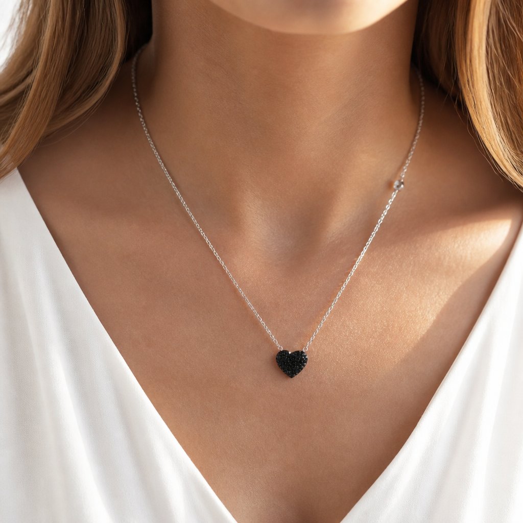 Collar ZU-20687 - Plateado / Negro