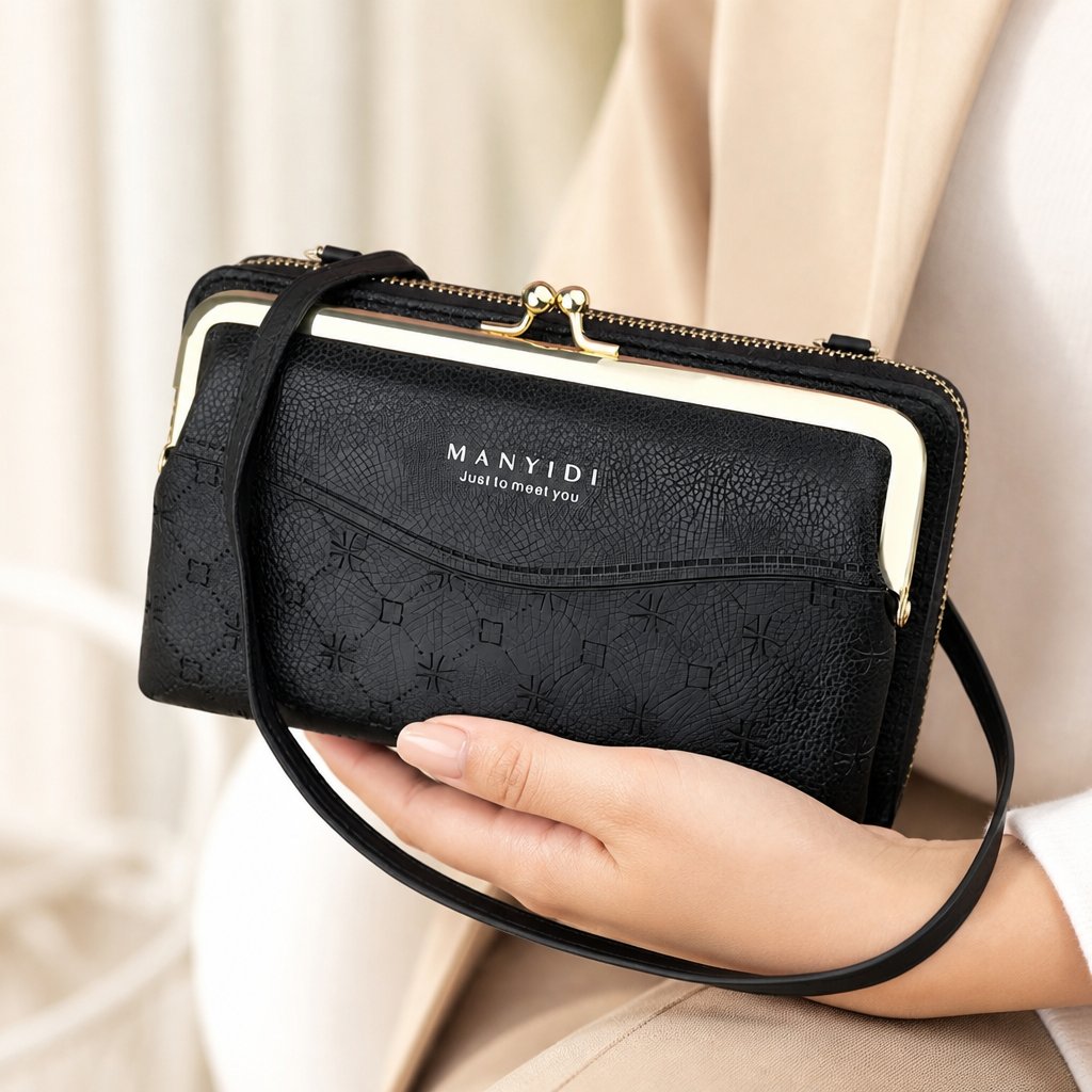 Cartera bandolera LE-25216 - Negra