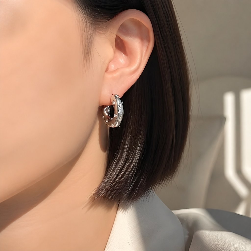 Pendientes KI-28730 - Plateado / Tipo2