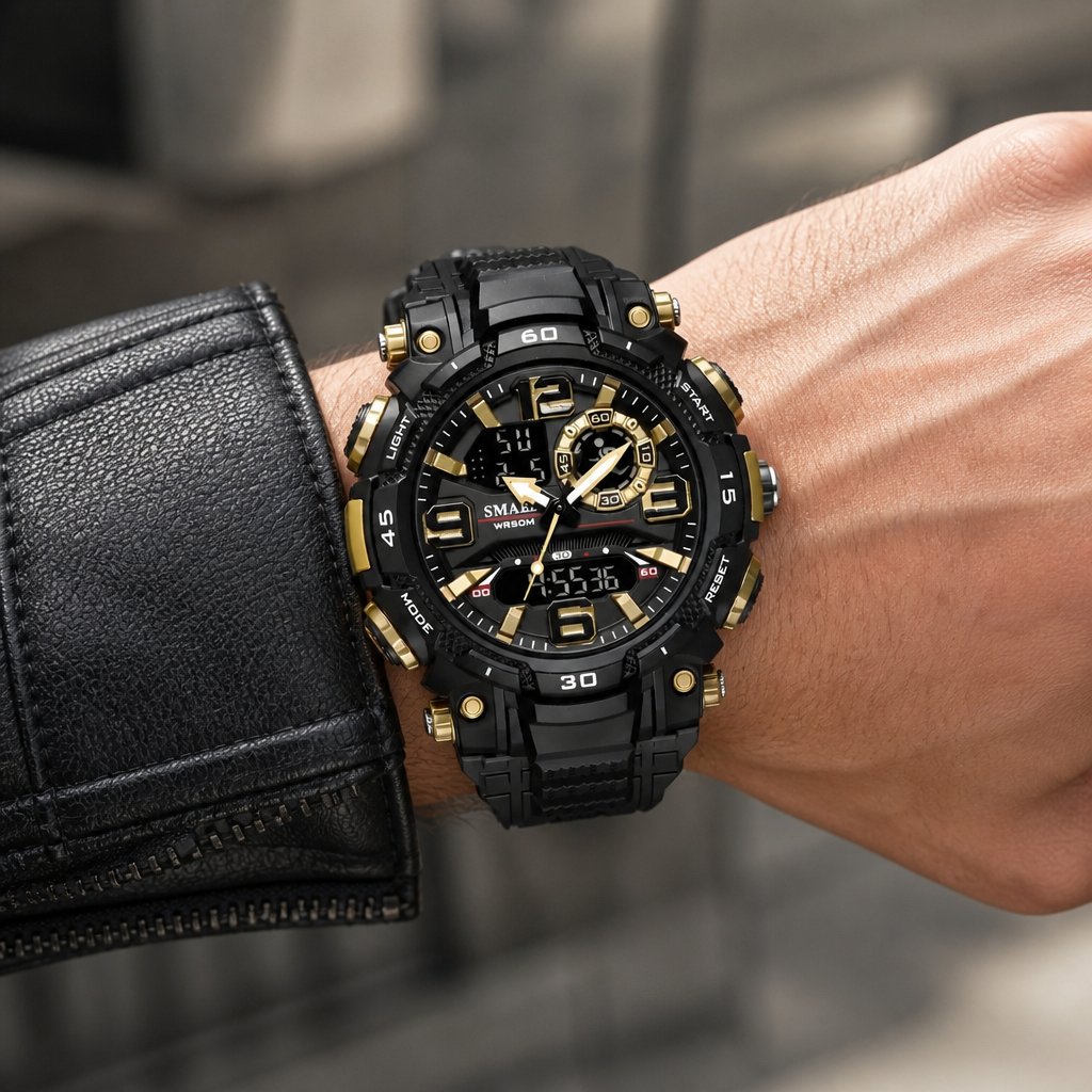 Reloj SMAEL JA-29479 - Negro / Dorado