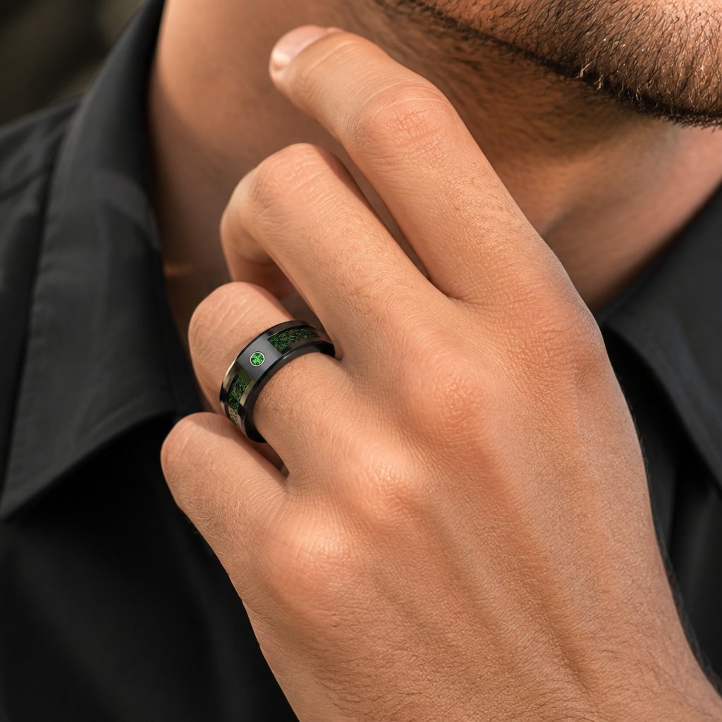 Anillo GA-31906 - Negro / Verde / 52mm