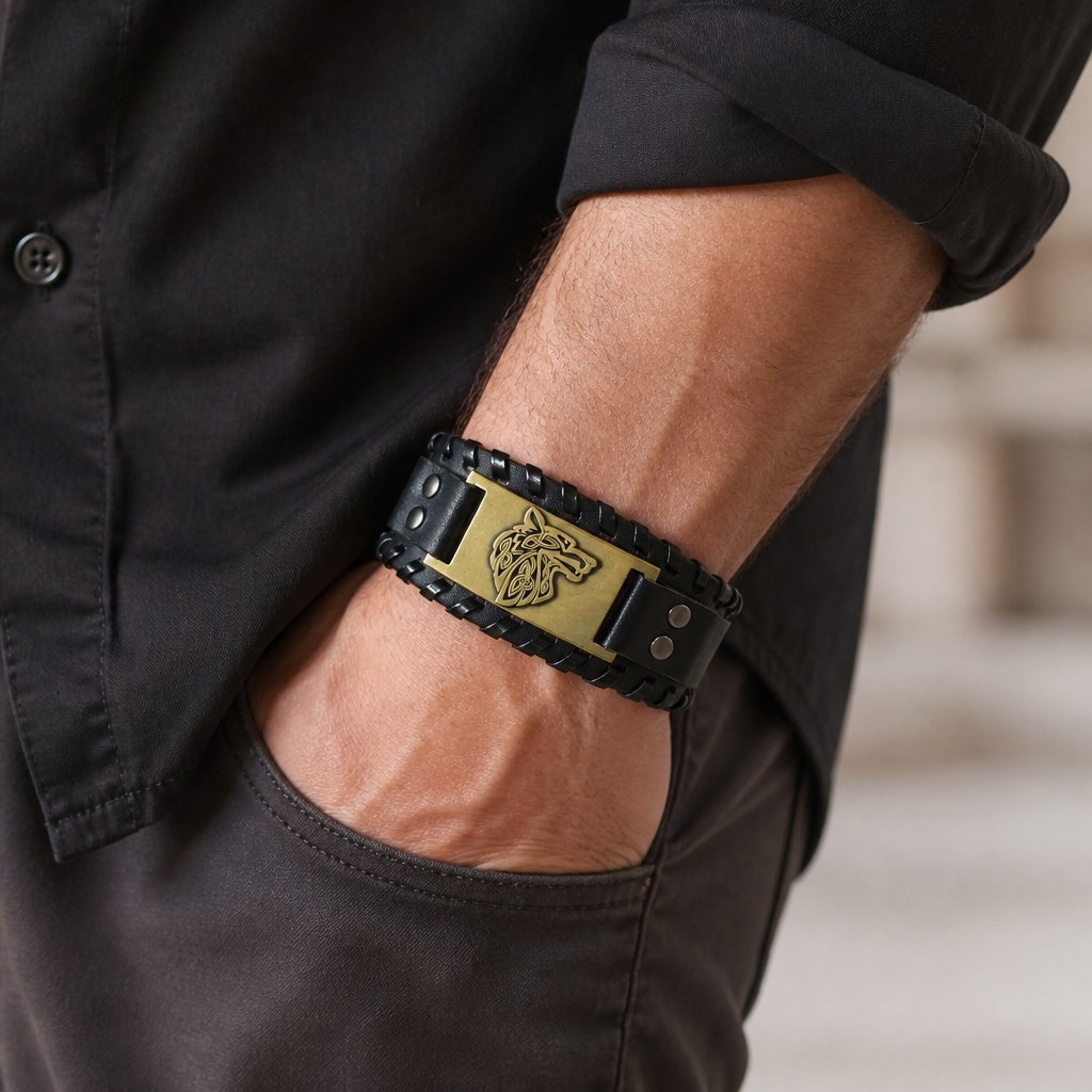 Pulsera ET-33118 - Wolf / Dorado