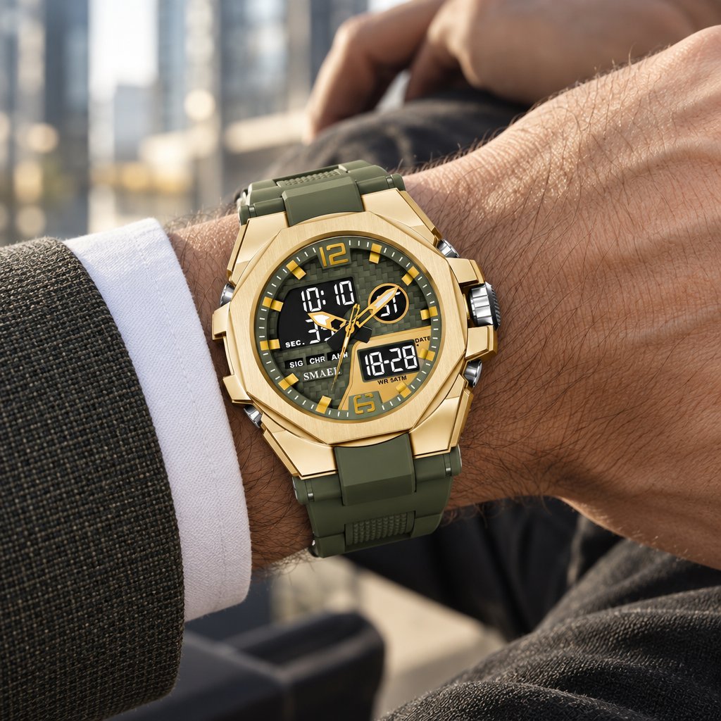 Reloj SMAEL ER-38664 - Marrón / Dorado