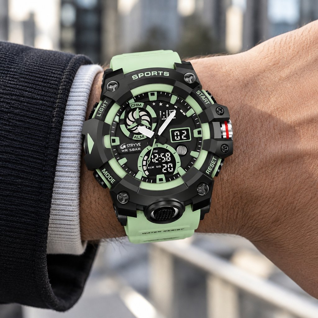 Reloj STRYVE HU-38688 - Verde claro / Negro