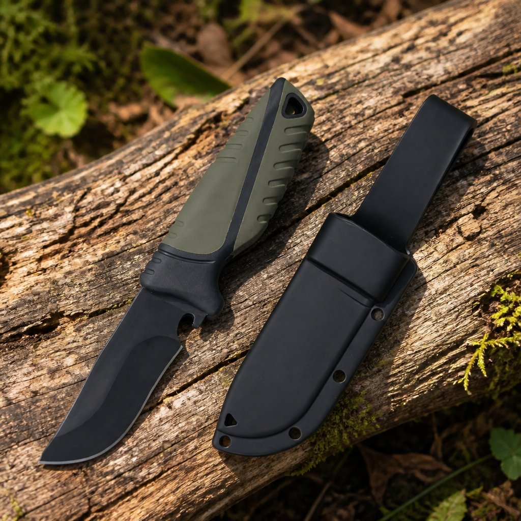Cuchillo de Exterior CHB - 41021 - Negro / Verde / Tipo3
