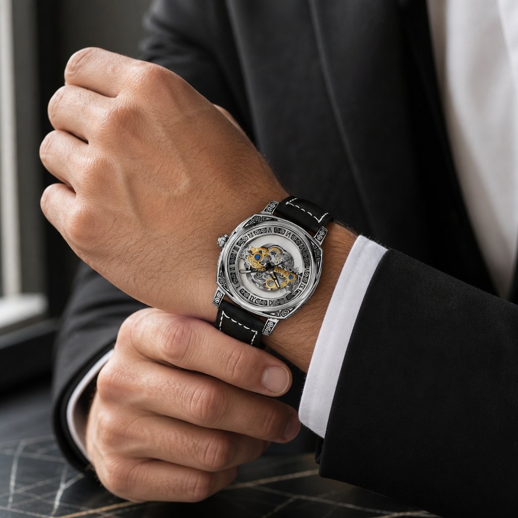 Reloj BINBOND MD-41282 - Plata / Negro / Dorado