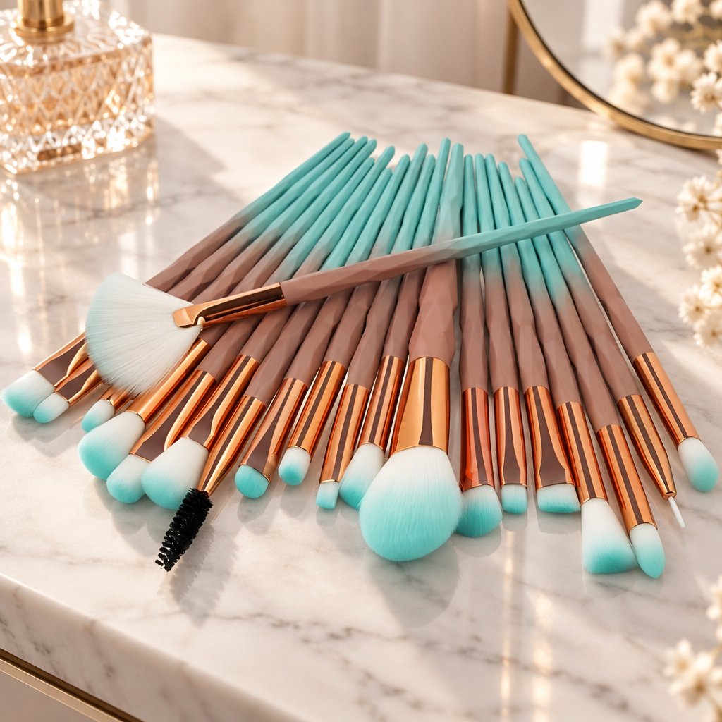 Brochas de maquillaje - Marrón